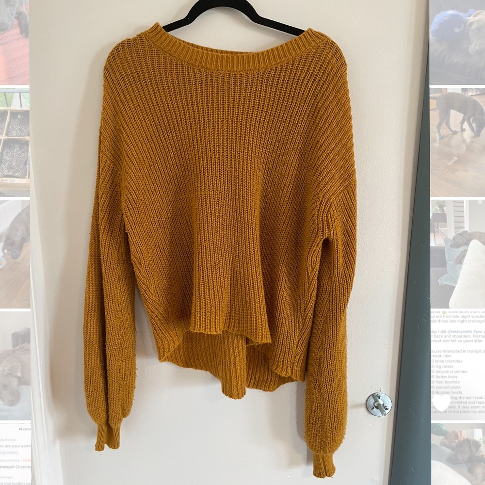 Frankie Phoenix mustard sweater